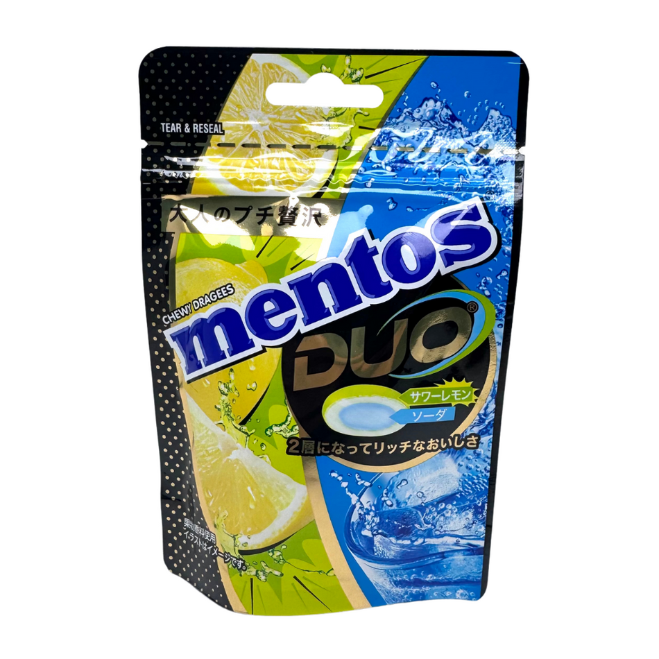 Mentos Duo Sour Lemon / Soda (Japan) - 45g