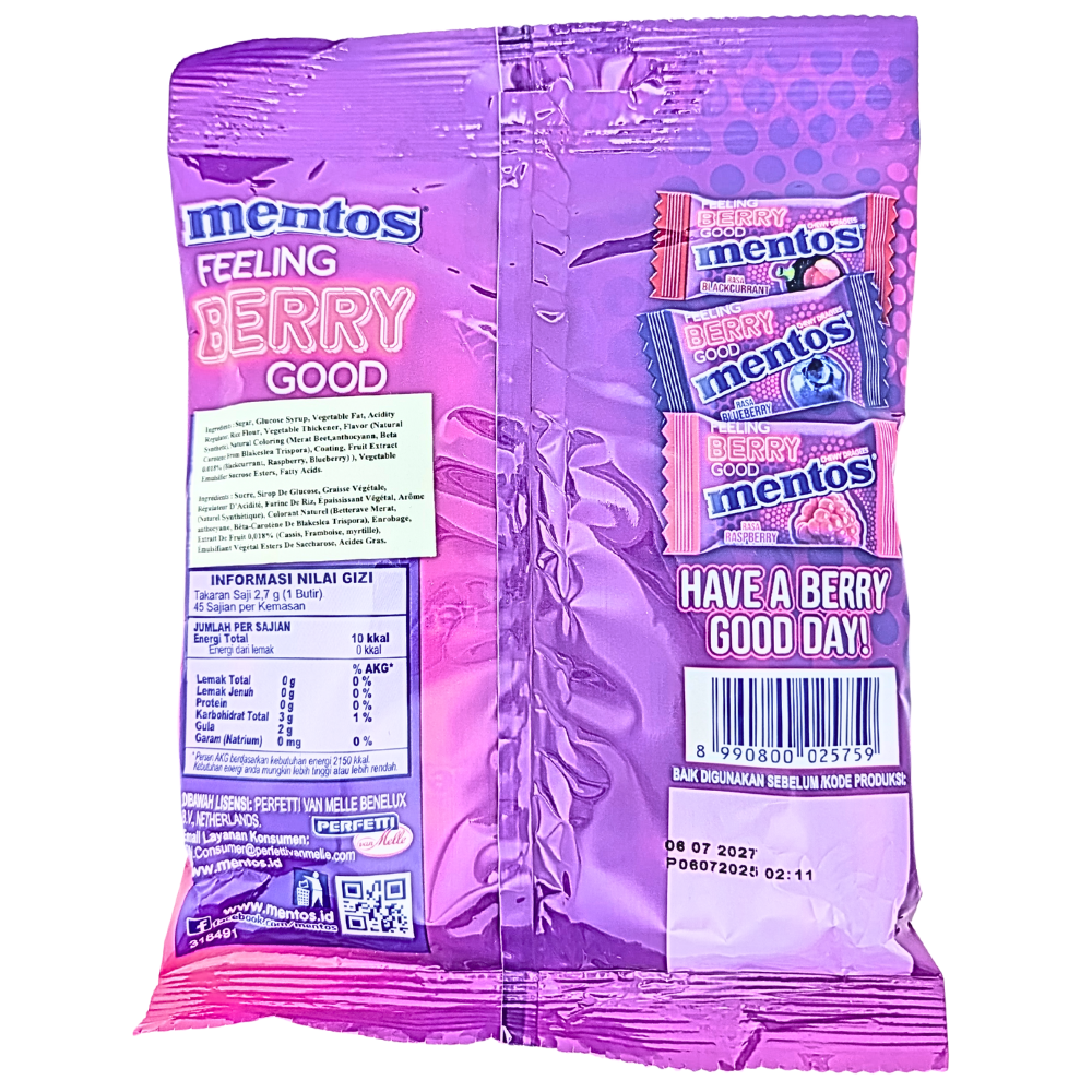 Mentos Feeling Berry Good (Indonesia) - 121.5g