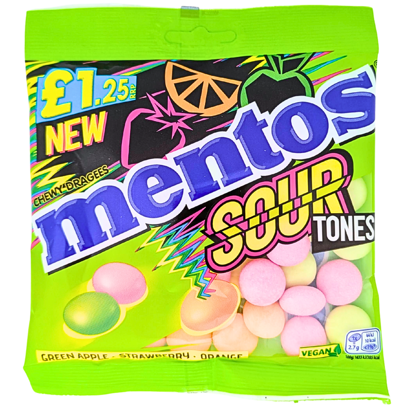 Mentos Sour Tones Bag (UK) - 135g