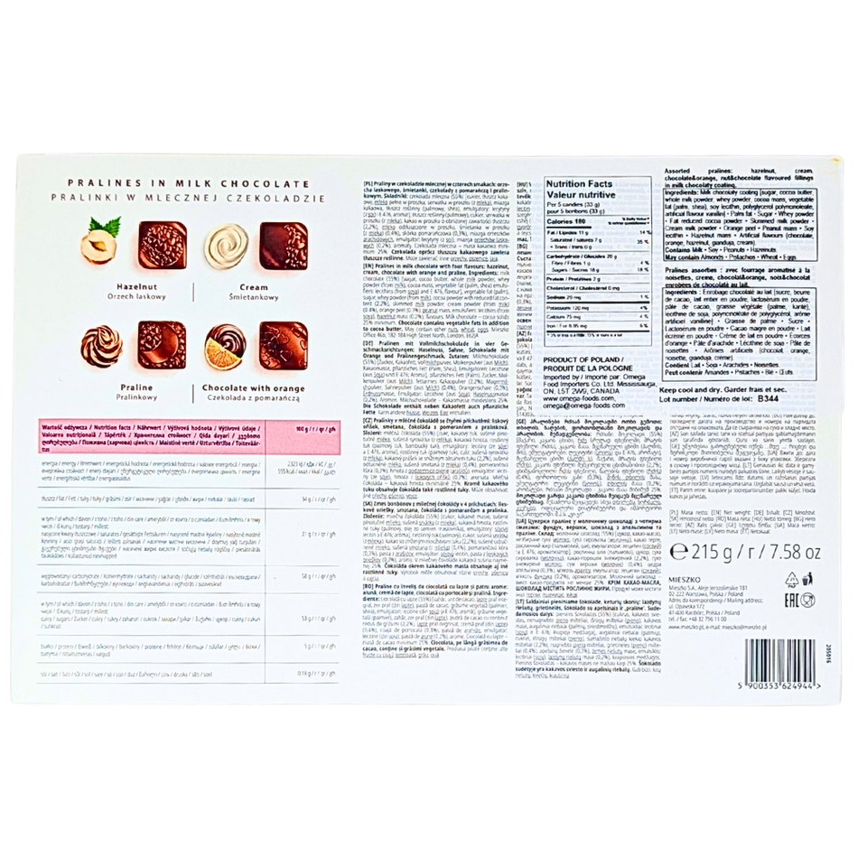 Mieszko Amoretta Classic Chocolates - 215g