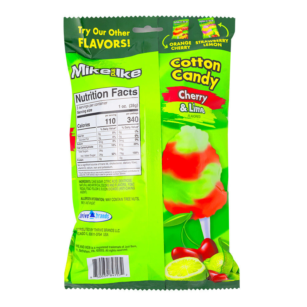 Mike and Ike Cotton Candy - 3oz | Candy Funhouse US