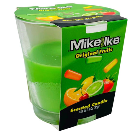 Mike and Ike Original Fruits Scented Candle, mike and ike candle, green candle, candy candle