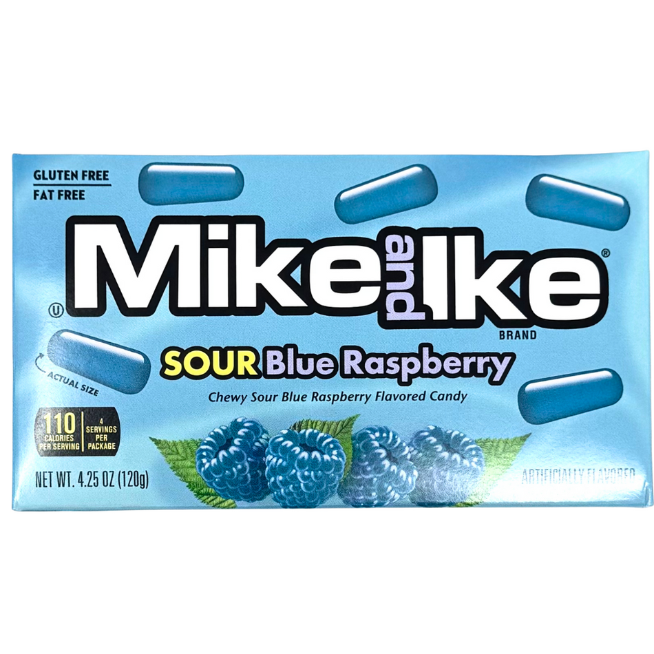 Mike and Ike Sour Blue Raspberry Theater Box - 4.25oz