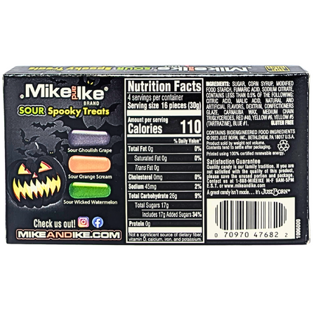 Mike and Ike Sour Spooky Treats Theatre Pack - 4.25oz