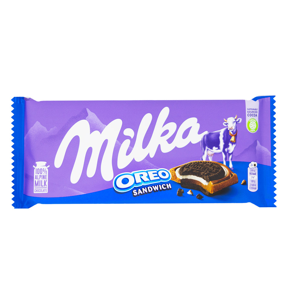 Milka Oreo Sandwich Chocolate Bars - 92g