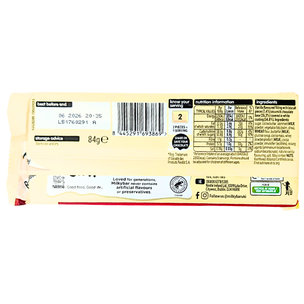 Milkybar Chocolate Crumble (UK) - 84g