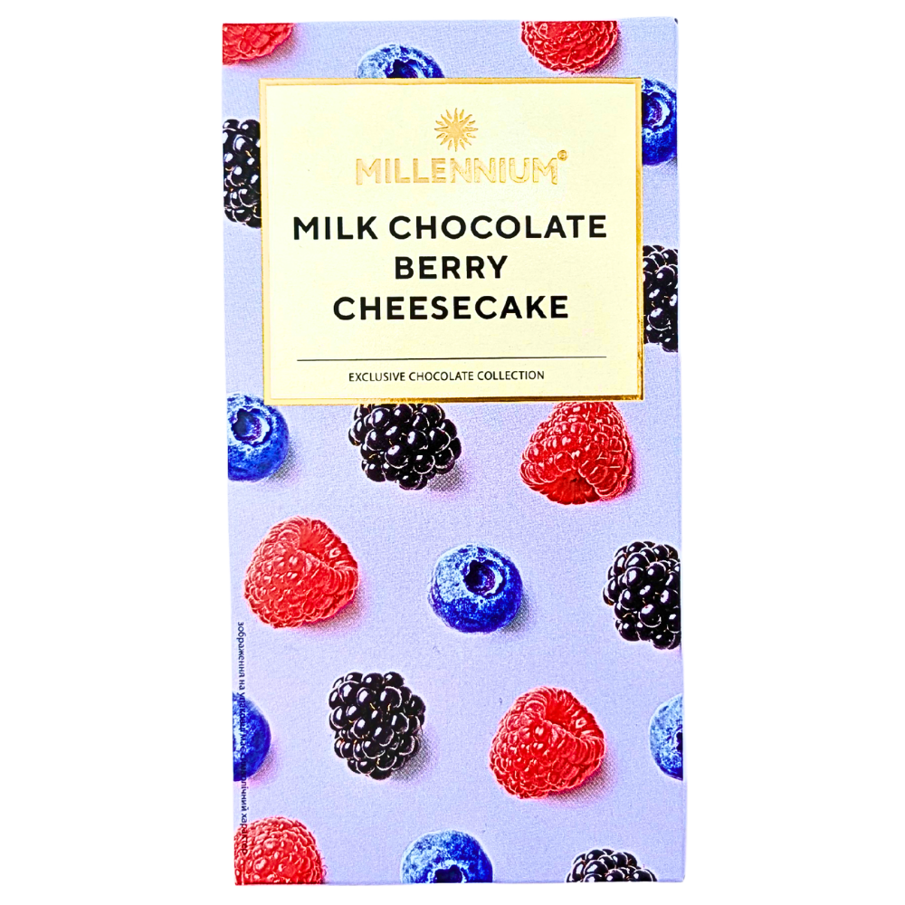 Millennium Milk Chocolate Berry Cheesecake (Ukraine) - 100g