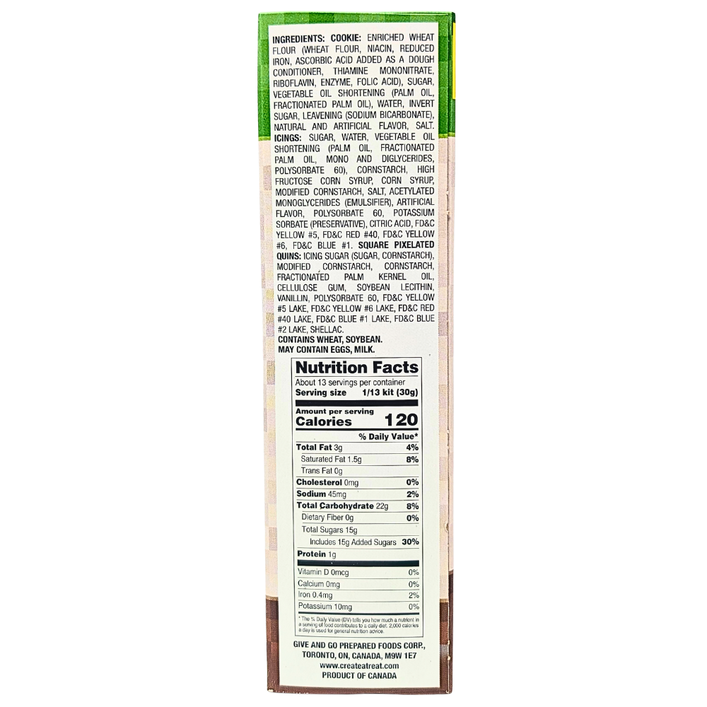 Minecraft Pixilated Cookie Kit - 12.3oz