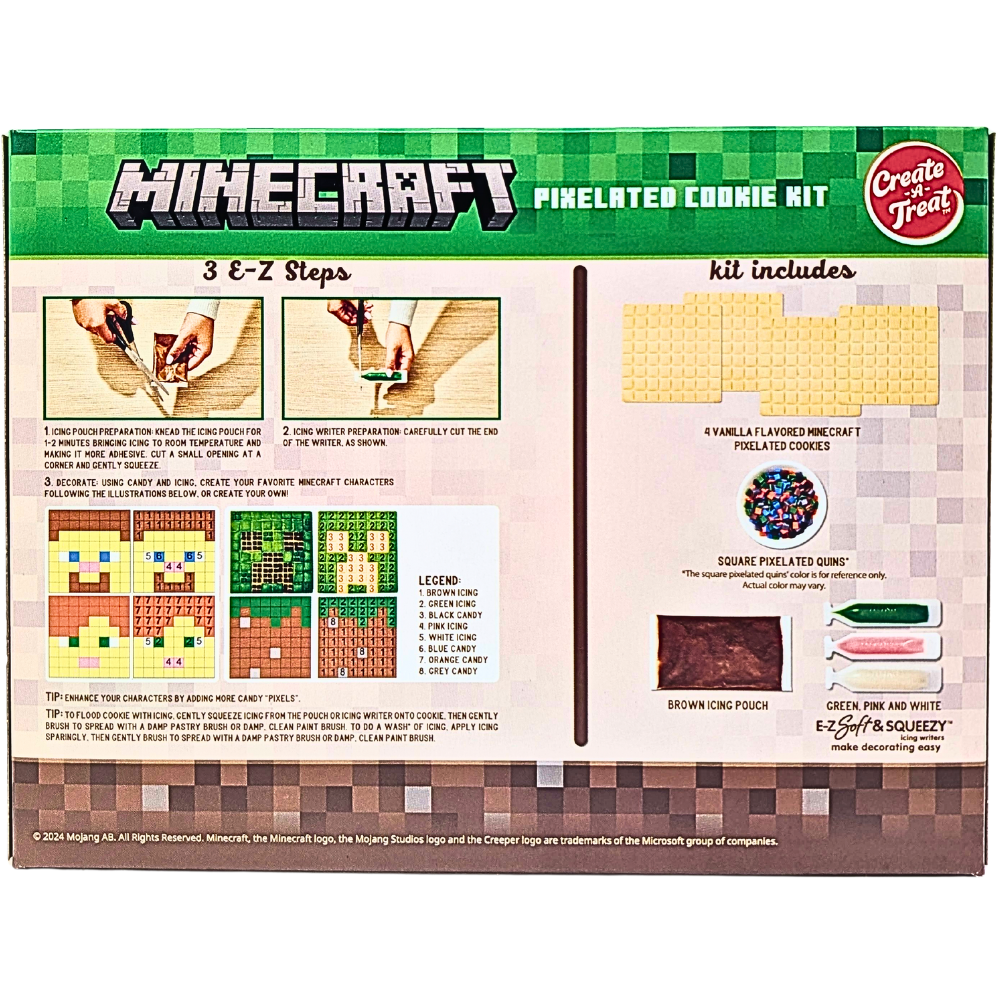 Minecraft Pixilated Cookie Kit - 12.3oz
