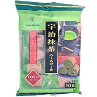 Mini Roll Cake Uji Matcha 10 Pieces (Japan) - 180g
