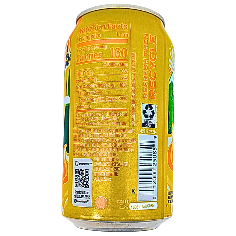 Mountain Dew Dirty Cream Soda Dew - 355mL