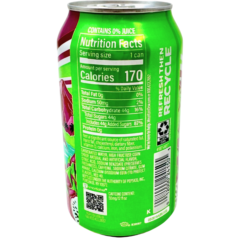 Mountain Dew Dragon Fruit - 355mL