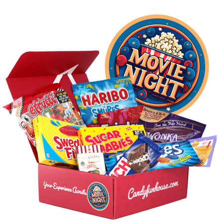 Movie Night Candy Funbox - Movie Night Snacks - Theatre Packs - Candy Gift Box