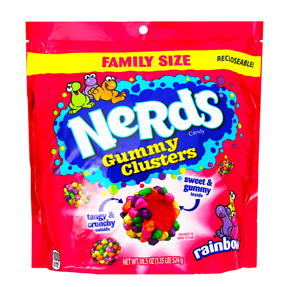 Nerds Gummy Clusters Rainbow Family Size | Candy Funhouse US