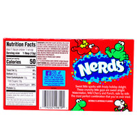 Christmas Nerds Candy Frosty Theater Box - 5oz Nutrition Facts Ingredients