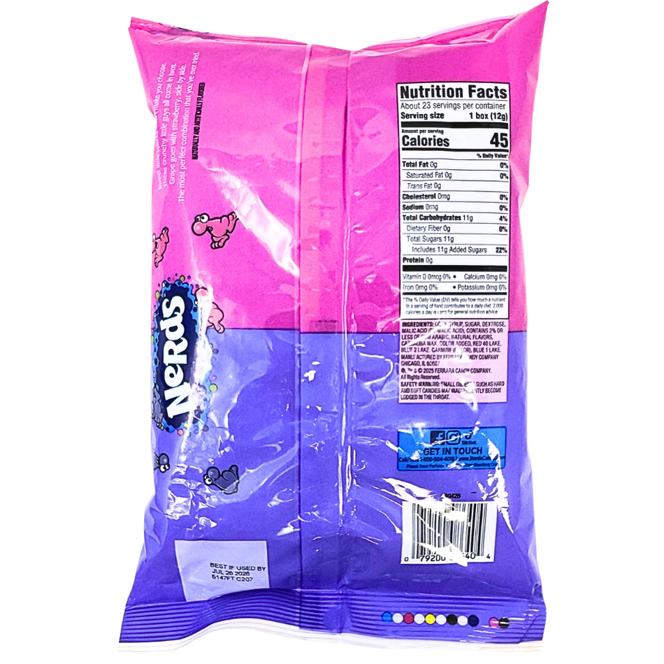 Nerds Grape & Strawberry Fun Size - 10oz