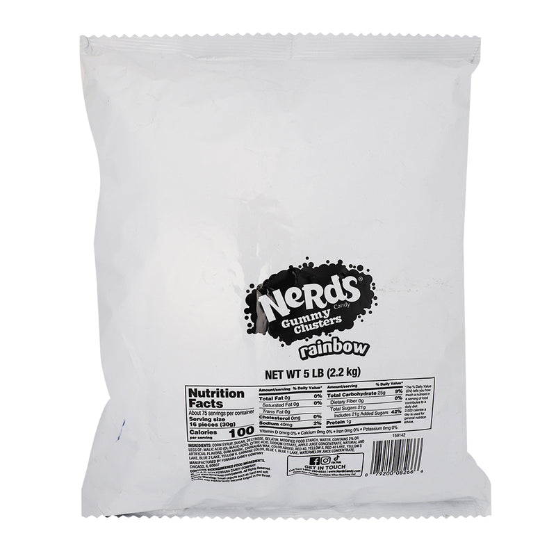 Nerds Rainbow Gummy Cluster- 5lb