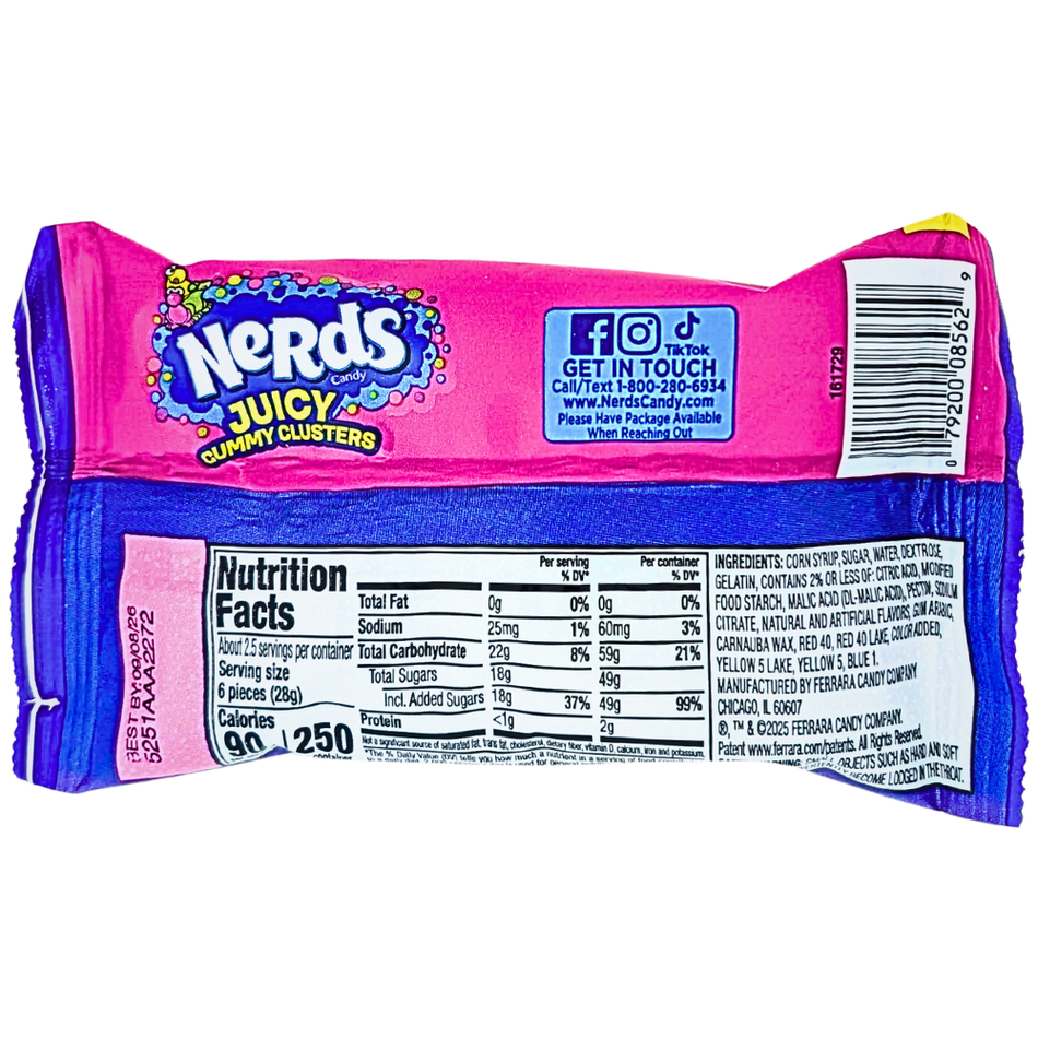 Nerds Juicy Gummy Clusters - 2.5oz