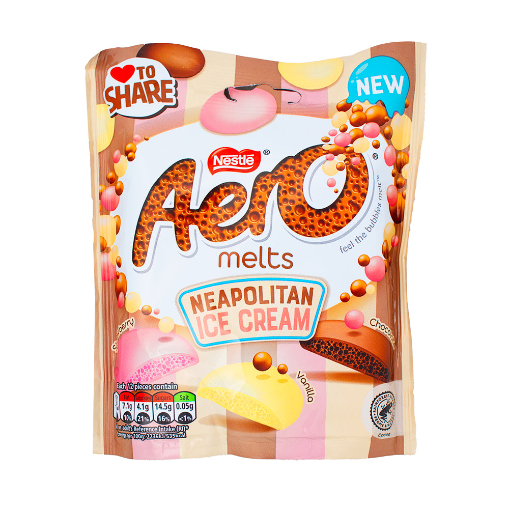 Aero Melts Neapolitan Ice Cream Chocolate (UK) - 86g