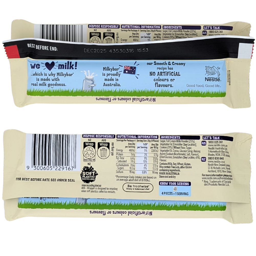 Nestle Milkybar Cookies (Australia) - 80g
