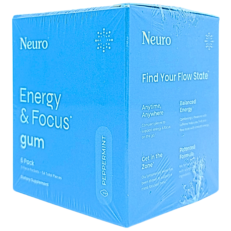 Neuro Energy and Focus Gum - 6 pack
