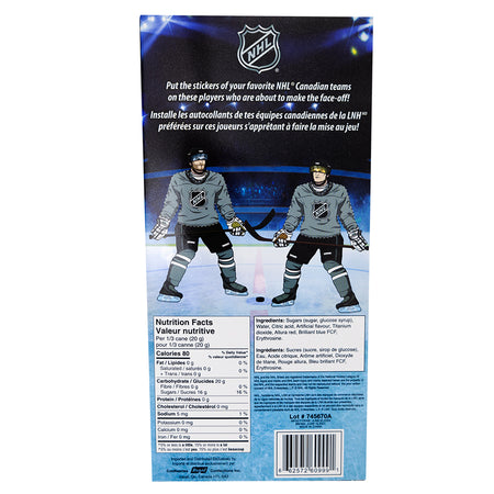 NHL Giant Candy Cane - 60g   Nutrition Facts Ingredients
