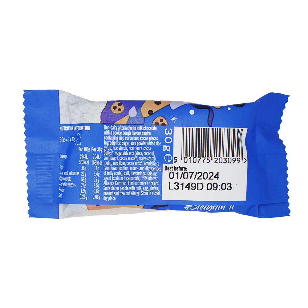 NOMO Vegan Chocolate Cookie Dough Reindeer (UK) - 30g Nutrition Facts Ingredients