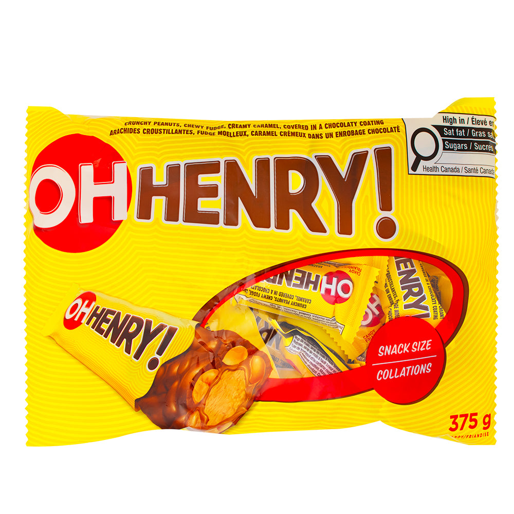 Oh Henry Snack Size Bag - 25ct | Candy Funhouse – Candy Funhouse US