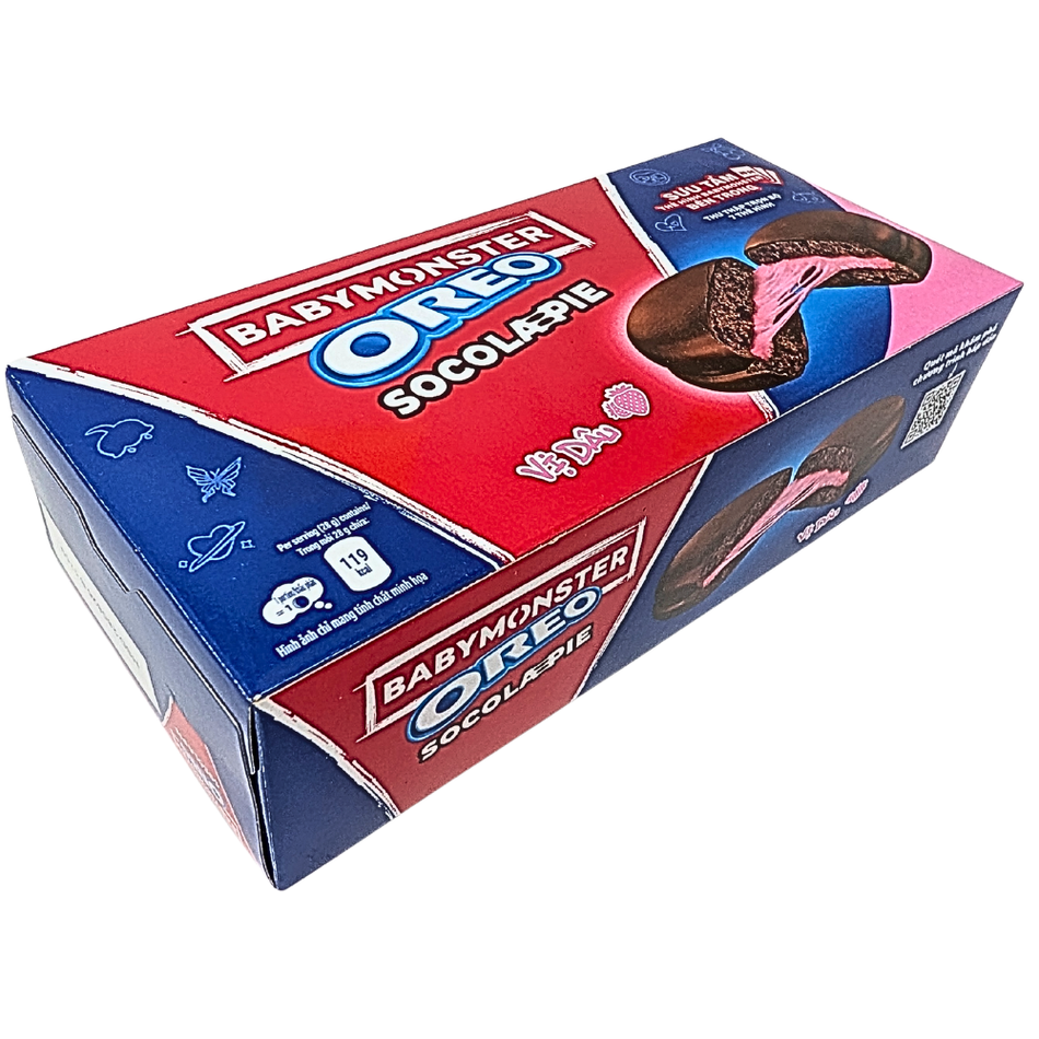 Oreo Baby Monster Socola-Pie Strawberry (Vietnam) - 168g