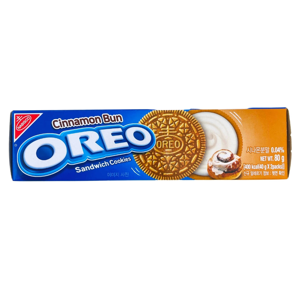 Oreo Cinnamon Bun - 80g (Korea) -Korean Candy - Oreos - Cinnamon Cookies