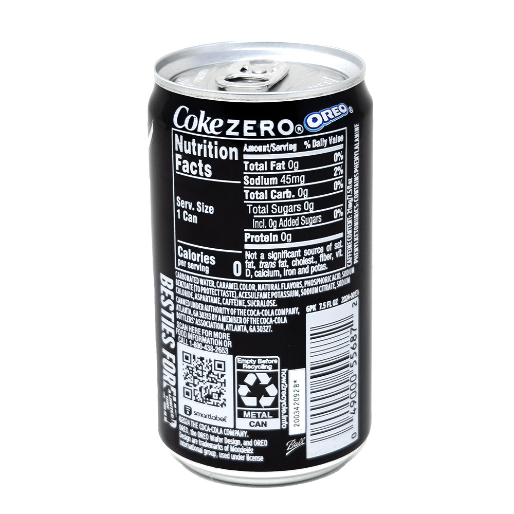 Oreo Coca Cola Zero Sugar - 222mL | Candy Funhouse – Candy Funhouse US
