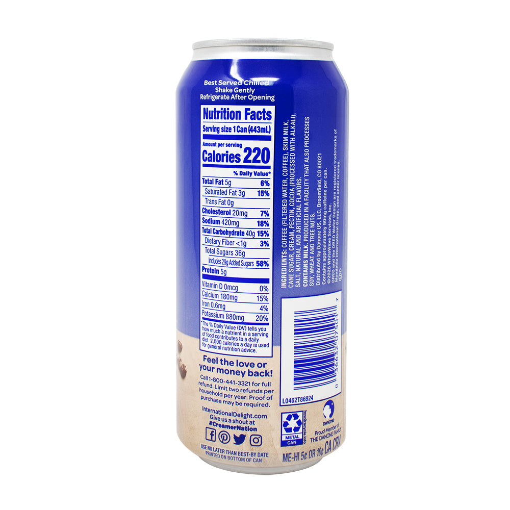 Oreo Delight Iced Coffee - 443mL  Nutrition Facts Ingredients - Oreo - Oreos - Oreo Cookies - New Oreo - Limited Edition Oreos - Iced Coffee - Iced Coffee Flavors - Oreo Iced Coffee