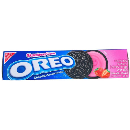 Oreo Strawberry Creme - 100g (Korea) -Strawberry Oreos - How many Oreo flavors are there? - Korean Candy