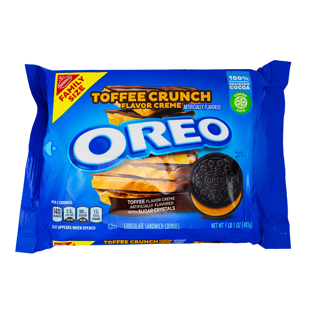 Oreo Toffee Crunch Family Size - 482g-Oreos-Oreo cookies-Toffee Oreos