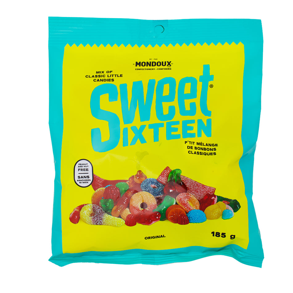 Sweet Sixteen Orignal - 185g-Sour Candy-Gummies-Gummy Worms-Mixed Candy Bags