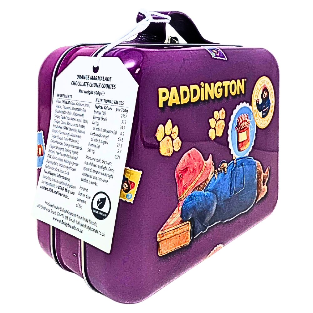 Paddington Suitcase with Orange Chocolate Marmalade Cookies (UK) - 300g