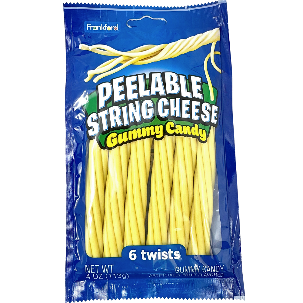 Peelable String Cheese Gummy Candy - 4oz