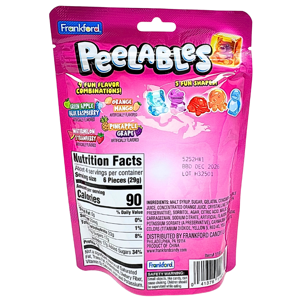 Peelables Spring Peelables Animals Gummy - 4.25oz | Candy Funhouse US