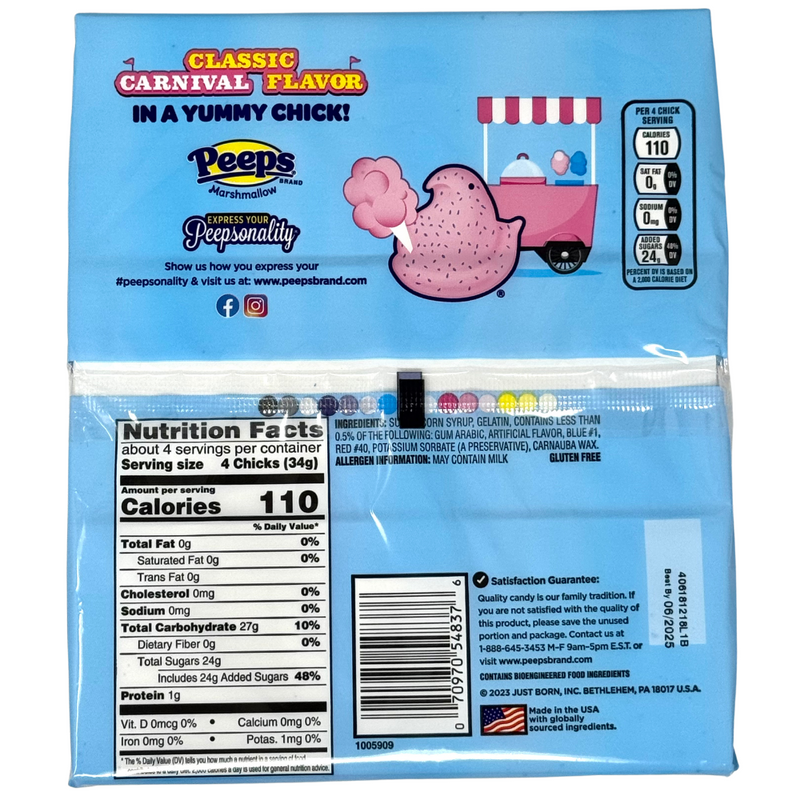 Peeps Cotton Candy 15 Chicks - 4.5oz