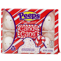 Peeps Candy Cane Marhsmallow Chicks - 3oz - Candy Cane Marshmallow Chicks - Holiday Peeps Treats - Festive Marshmallow Candy - Christmas Sweet Delights - Peppermint Marshmallows - Christmas Candy Fun  - Christmas Candy - Christmas Treats - Peeps Candy - Peeps - Peeps Marshmallows
