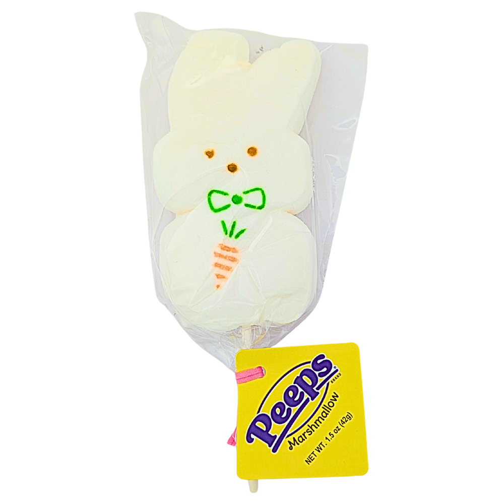Peeps Marshmallow Giant White Bunny Pop - 1.5oz | Candy Funhouse US