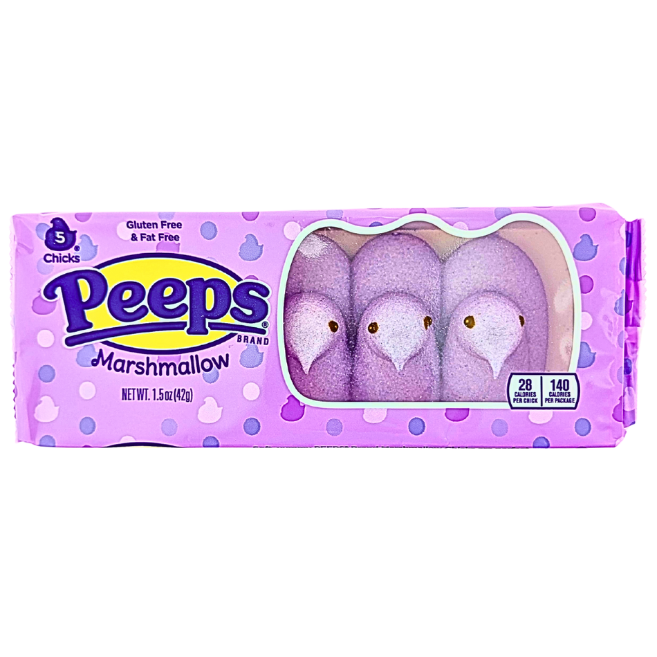 Peeps Marshmallow Lavender Chicks 5ct - 1.5oz