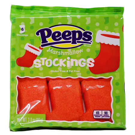 Peeps Christmas Stockings Marshmallows - 3oz - Christmas Marshmallow Treats - Festive Peeps Stockings - Holiday Sweet Decorations - Stocking Stuffer Marshmallows - Christmas Dessert Delights - Christmas Candy Fun - Christmas Candy - Christmas Treats - Peeps Candy - Peeps - Peeps Marshmallows