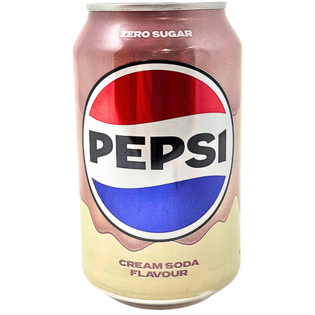 Pepsi Cream Soda Zero Sugar (UK) - 330mL