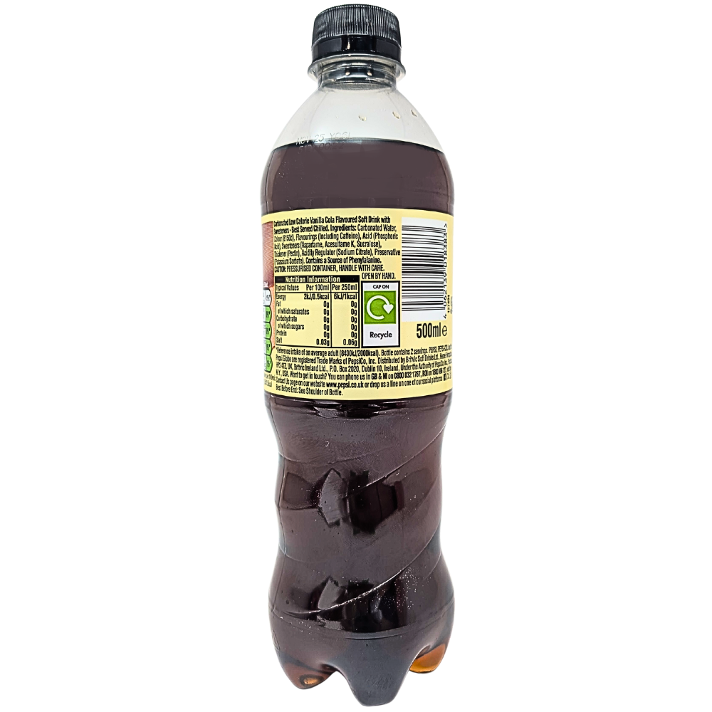 Pepsi Cream Soda Zero Sugar (UK) - 500mL