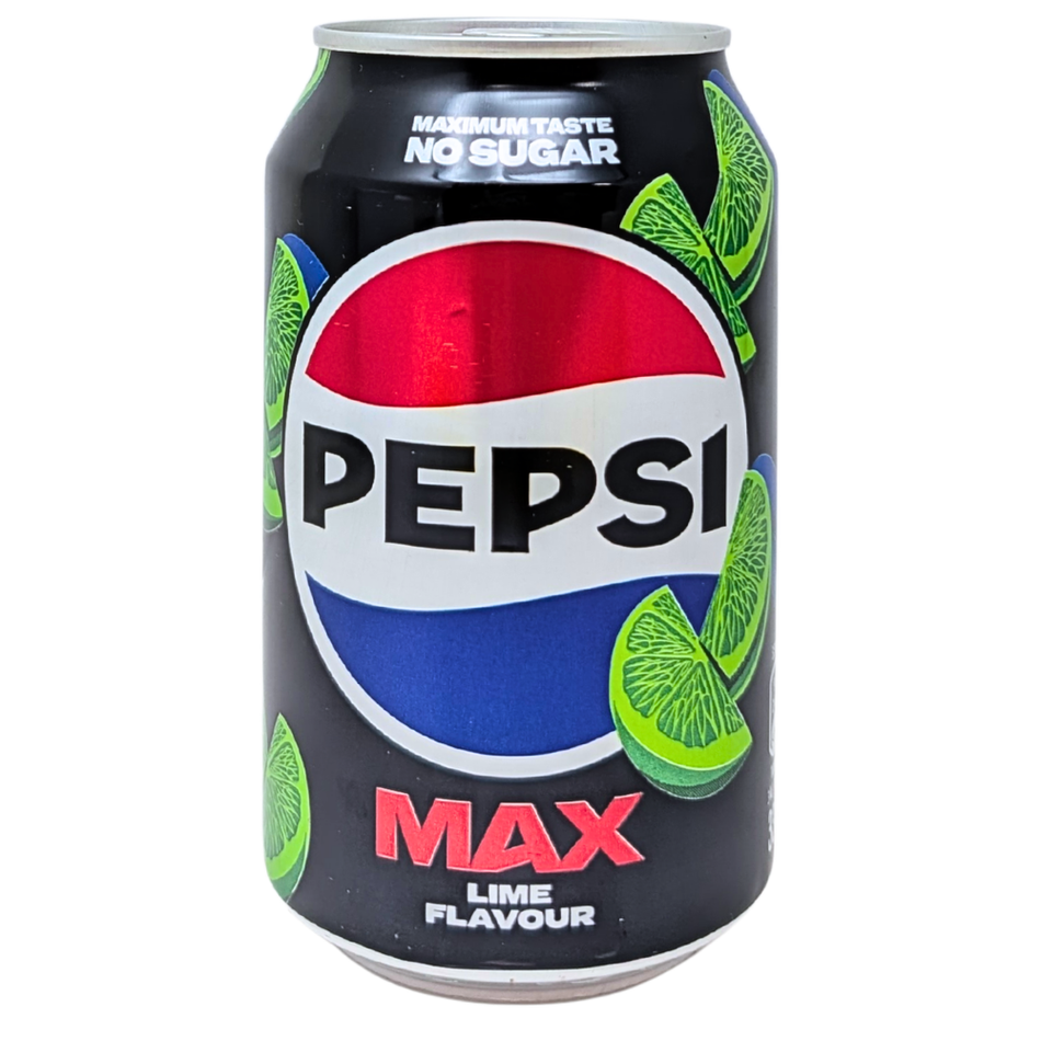 Pepsi MAX Lime No Sugar (UK) - 330mL