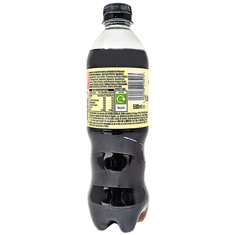 Pepsi Strawberries 'N' Cream Zero Sugar (UK) - 500mL