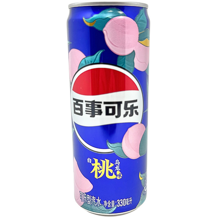Pepsi White Peach Oolong Soda - 330mL