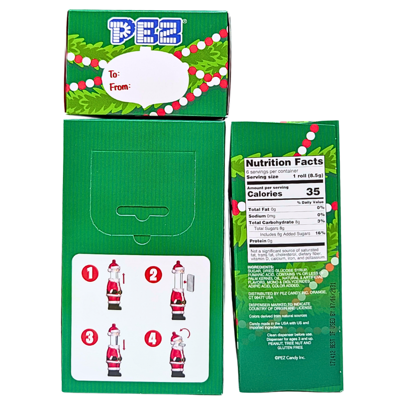 Christmas PEZ Christmas Ornament with Mini Dispenser