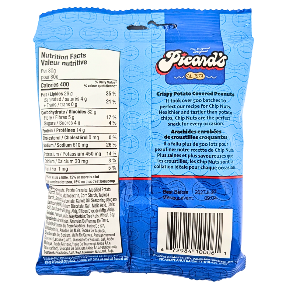 Picard's Chip Nuts Salt & Vinegar - 80g